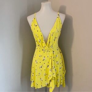 Free People Sunny Yellow Floral Romper